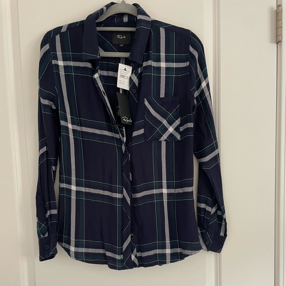 Rails Hunter Midnight Forest Button Down Shirt